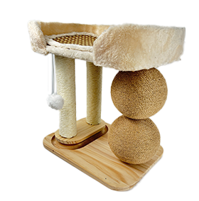 毛祖宗 二合一抓柱貓窩